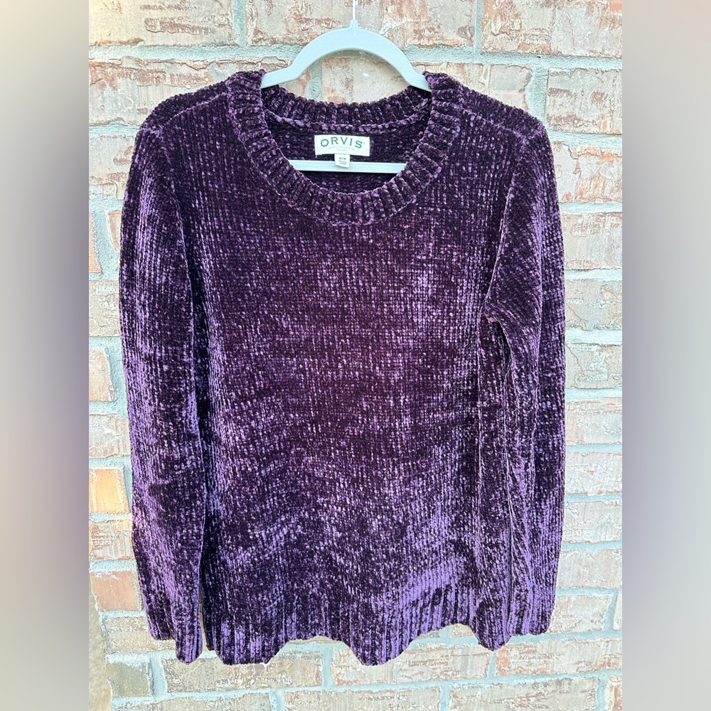 Orvis velvet sweater size medium